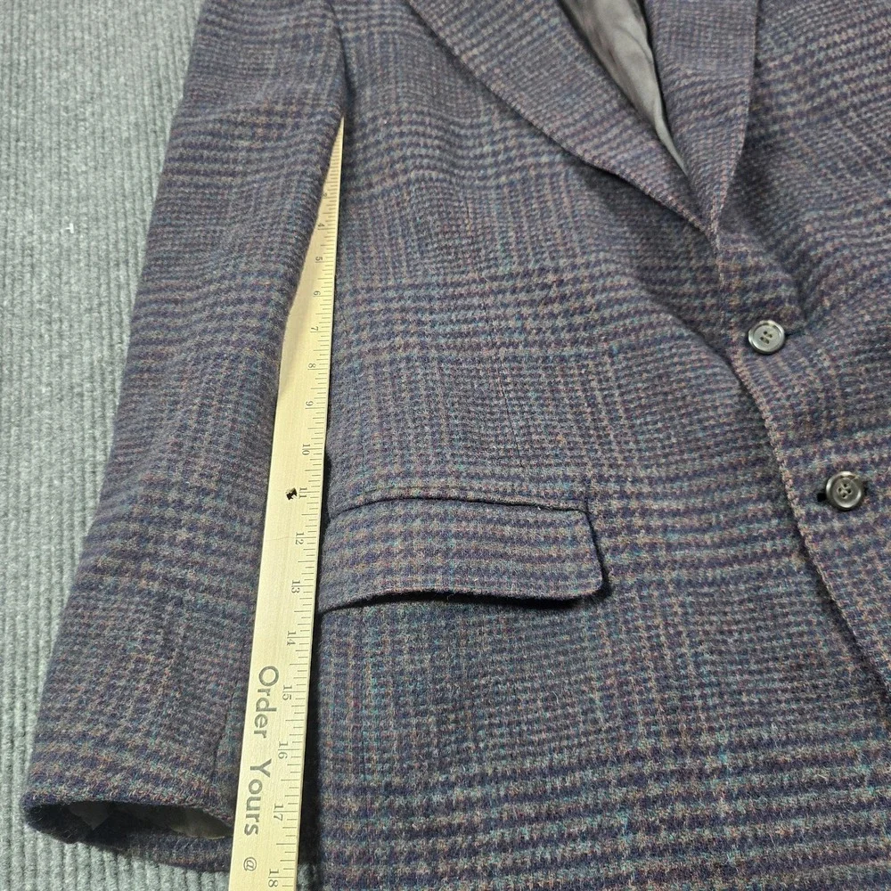 Polo University Club Ralph Lauren Tweed Blazer Men 40 Purple Green British Isles